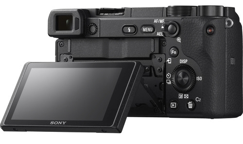 Sony A6400 back with screen extended