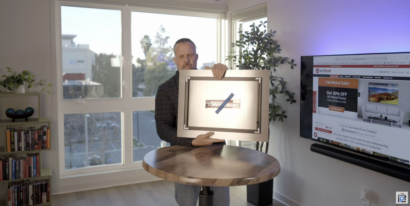 artbeat studios metal print review back panel