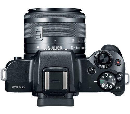 canon eos m50 top