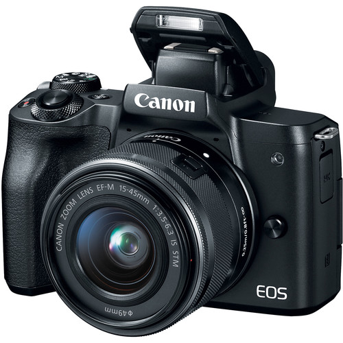 canon eos m50 with lens