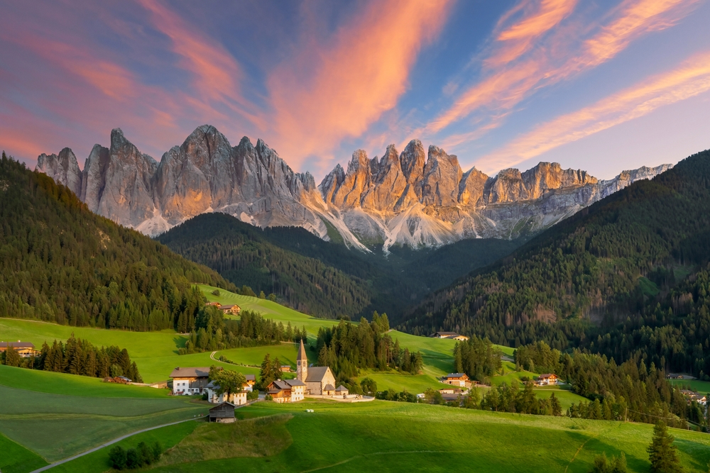 Dolomite mountains