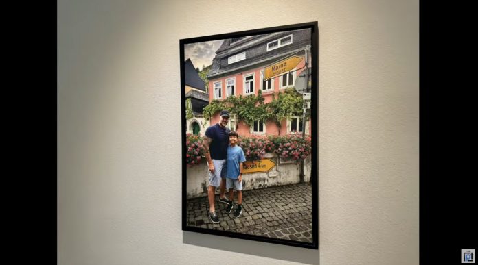 lumaprints canvas print on wall