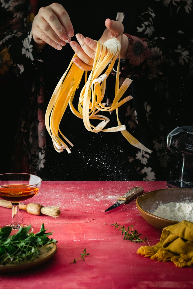 person Making pasta