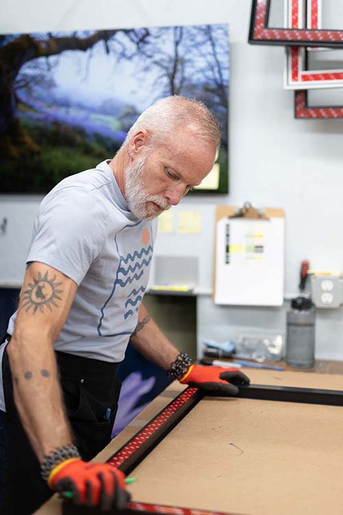 shiny prints artisan at work