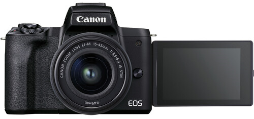 canon eos m50 Front with Screen